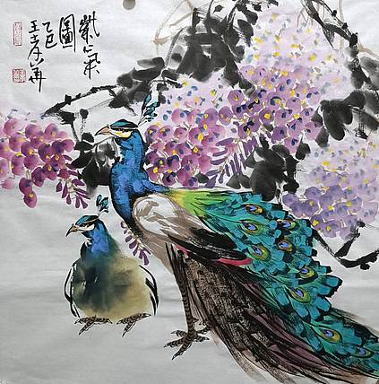 王孝华 紫气图