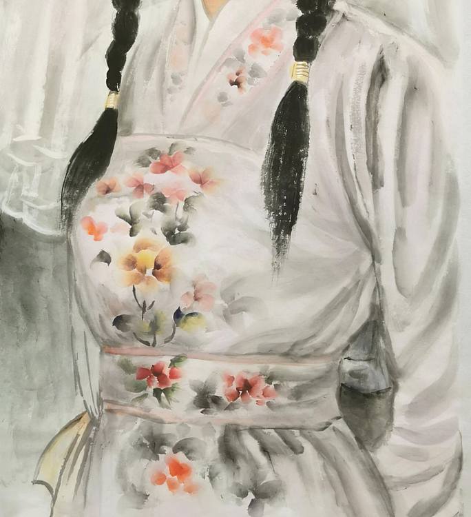 国家一级美术师 郑辉贤 古风少女