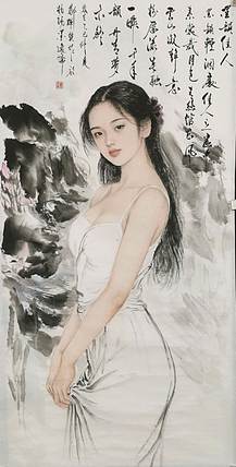 国家一级美术师 郑辉贤 墨韵佳人