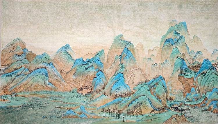 云海松涛 千里江山图大幅版