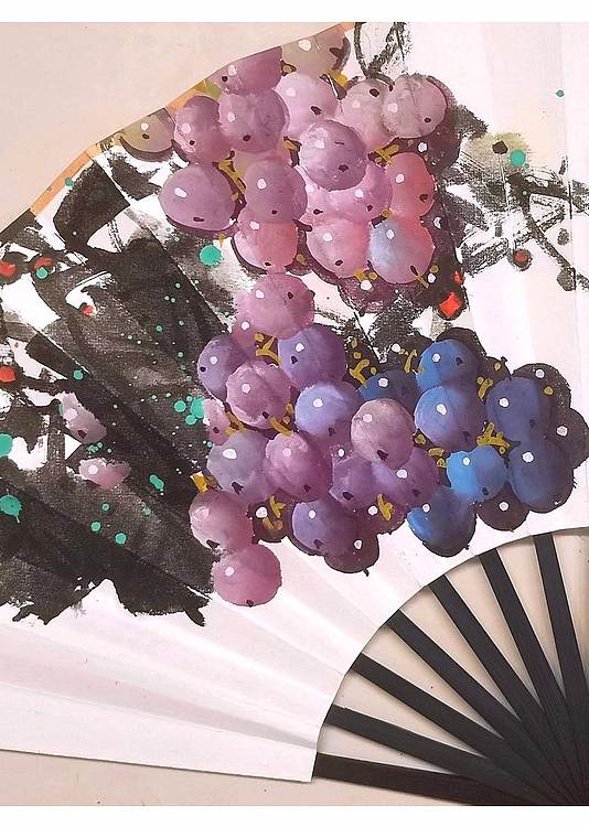 高晓林 （5657）江苏省美协会员，国家一级美术师，10寸手绘折扇