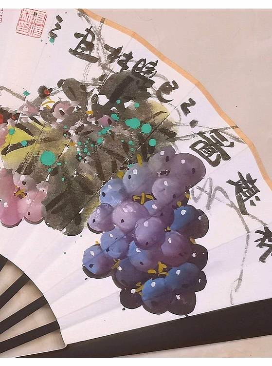 高晓林 （5659）江苏省美协会员，国家一级美术师，10寸手绘折扇