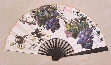 高晓林 （5659）江苏省美协会员，国家一级美术师，10寸手绘折扇