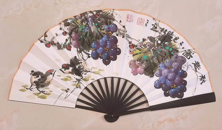 高晓林 （5659）江苏省美协会员，国家一级美术师，10寸手绘折扇