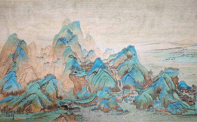 云海松涛 千里江山图大幅版