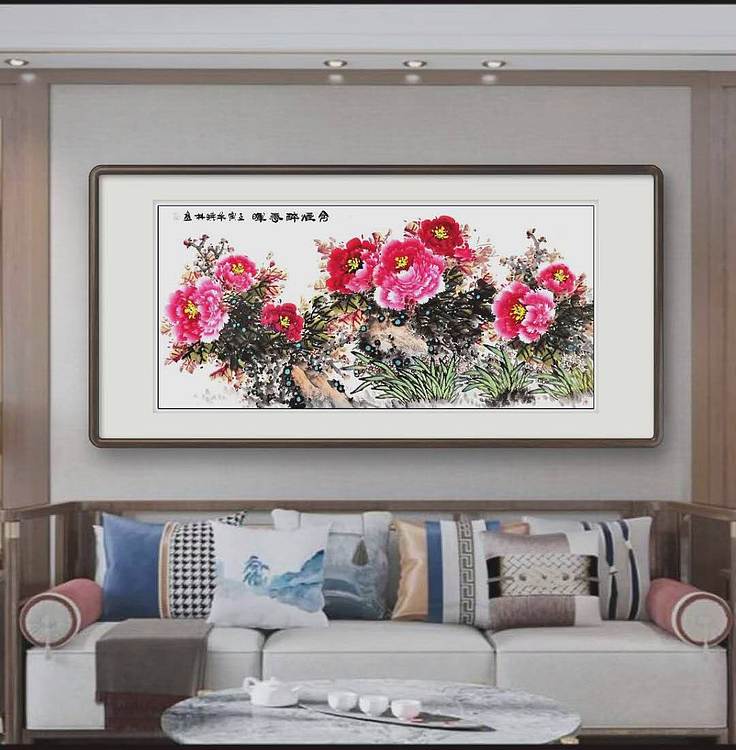 高晓林 (5264)国家一级美术师江苏省美协会员《含烟醉春晖》