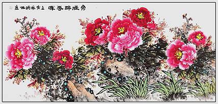 高晓林 （5264）国家一级美术师江苏省美协会员《含烟醉春晖》