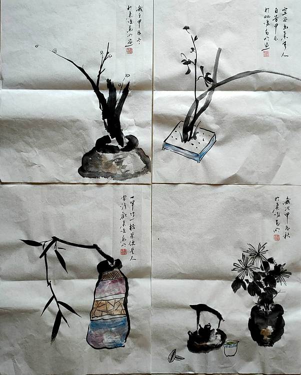 高兴 梅兰竹菊