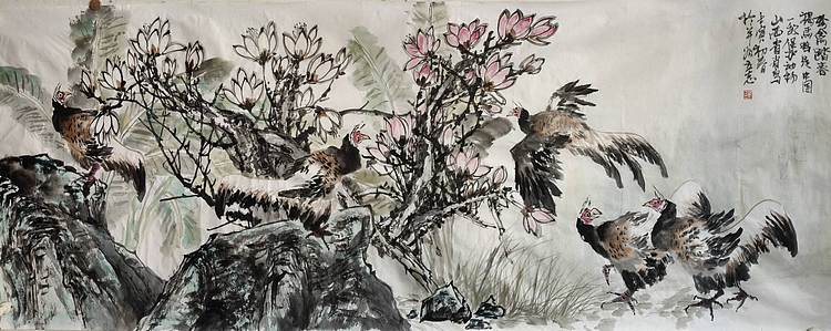 范立志 珍禽踏春