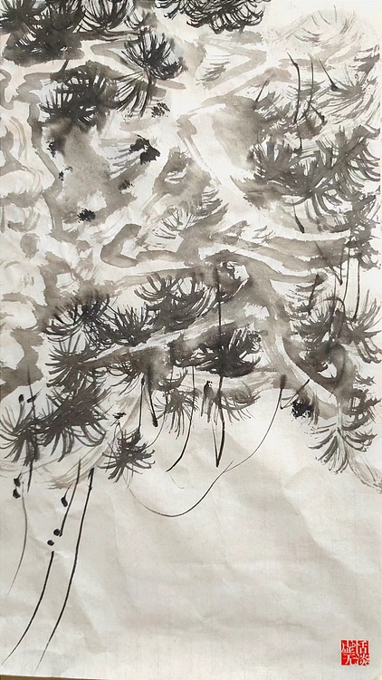 南山 中国美协会员周群《少林连环拳》