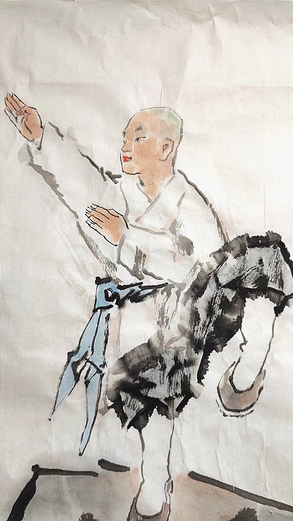 南山 中美协会员周群《三皇炮捶拆拳》