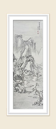 黄为好 雪霁归旅图