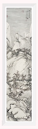 黄为好 关山春雪图