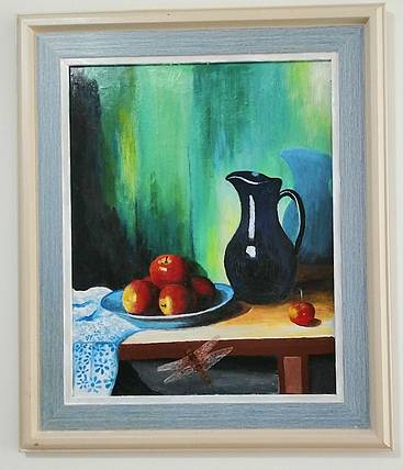 职业书画家 于恩沛 丙烯画静物