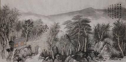 职业书画家 剑君 古木阴阴