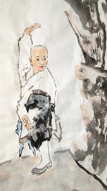 南山 中美协会员周群(南山周君)《文圣拳二趟架》中国功夫系列