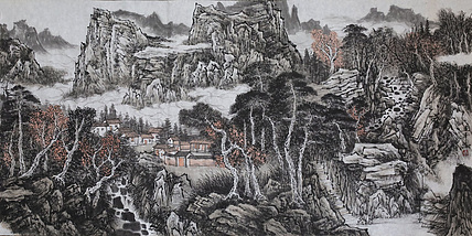 职业书画家 剑君 山水