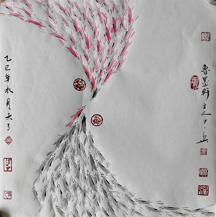 静心虾屋主人 太极鱼