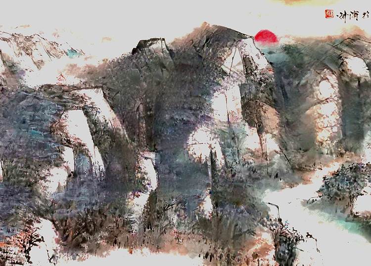 中国美术家协会会员 黄泽民 《曦映锦程》