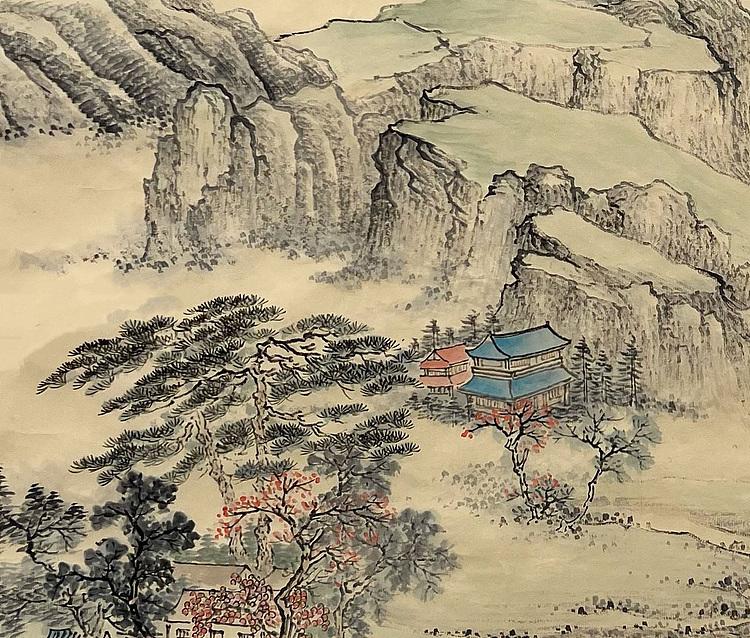 黄为好 湖上采菱图