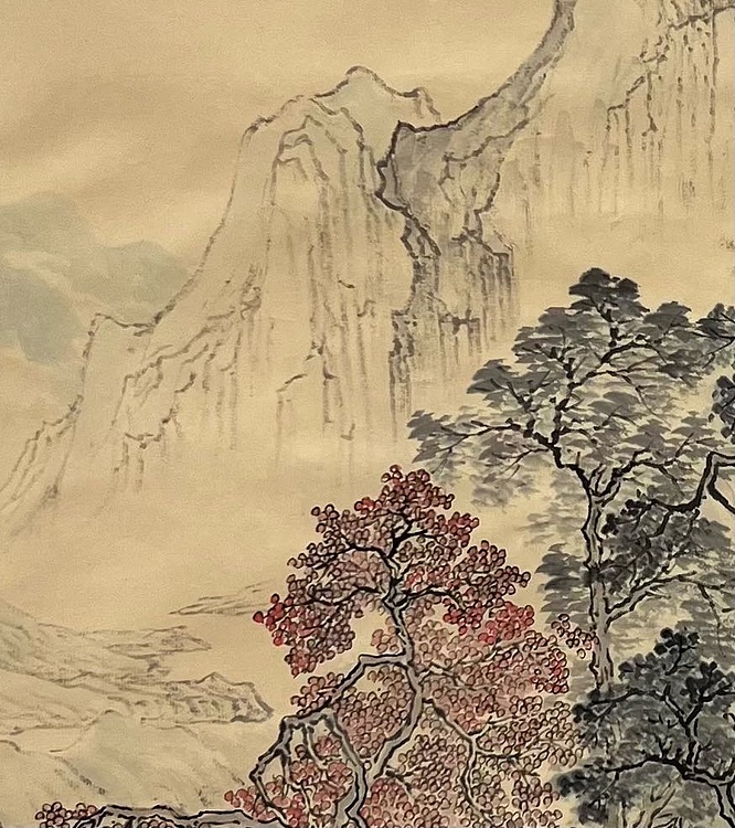 黄为好 秋溪访友图