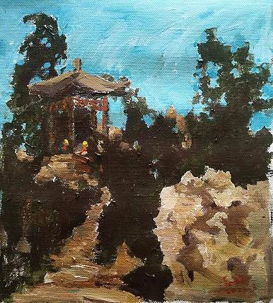 胡冰 纯手绘精品油画