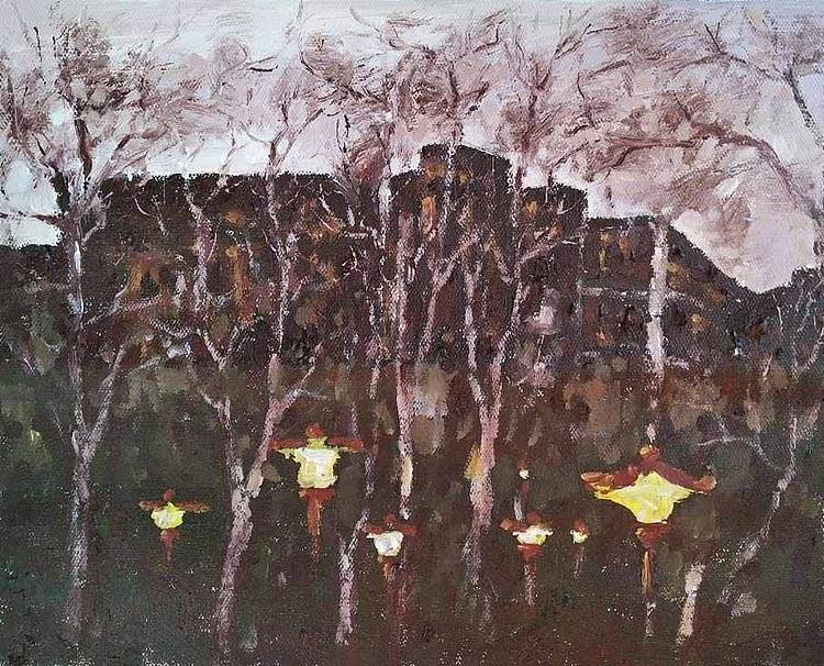 胡冰 纯手绘精品油画