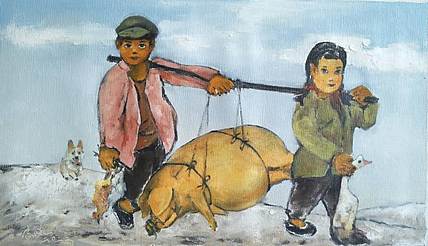 胡冰 纯手绘精品油画