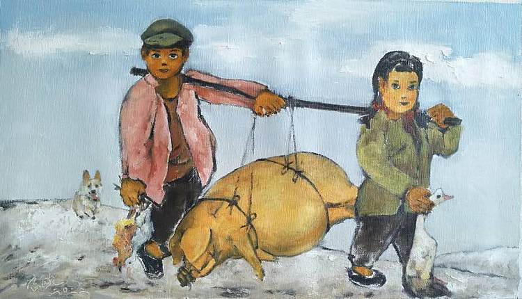 胡冰 纯手绘精品油画