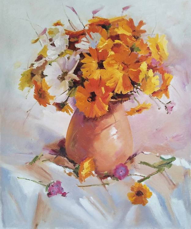 胡冰 纯手绘精品油画