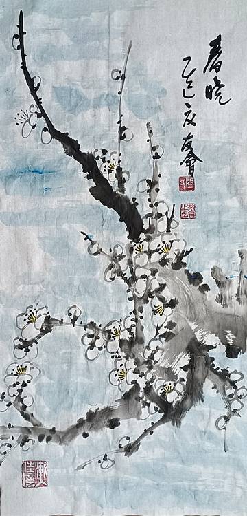 山东省美协会员 闫友会 四尺四开梅花