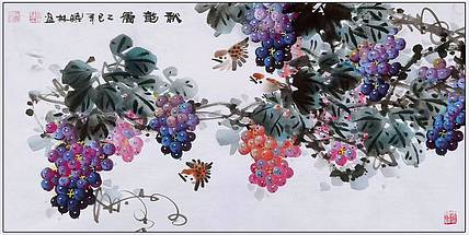高晓林 （5283）国家一级美术师，江苏省美协会员，《秋韵图》