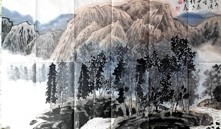 柴博森 《山水》