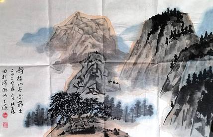 柴博森 《山水》