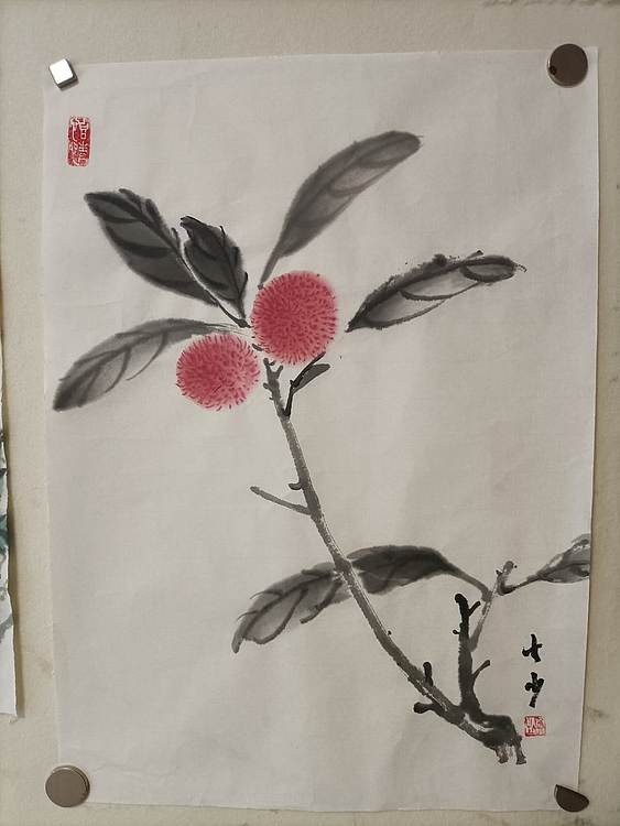 青年书画家 七汐 杨梅