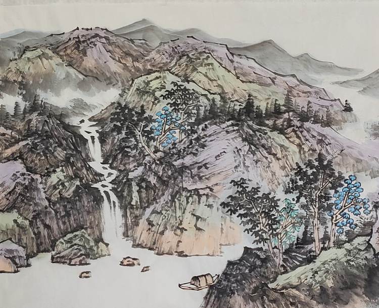 王汉翔 秋山远眺