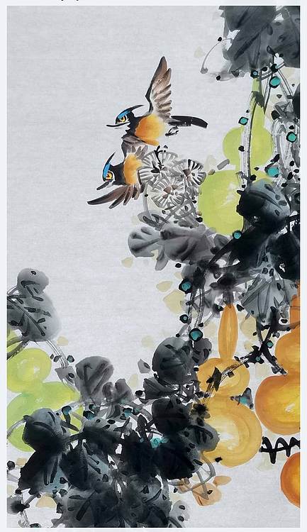 高晓林 (5293)国家一级美术师,江苏省美协会员《福禄呈祥》