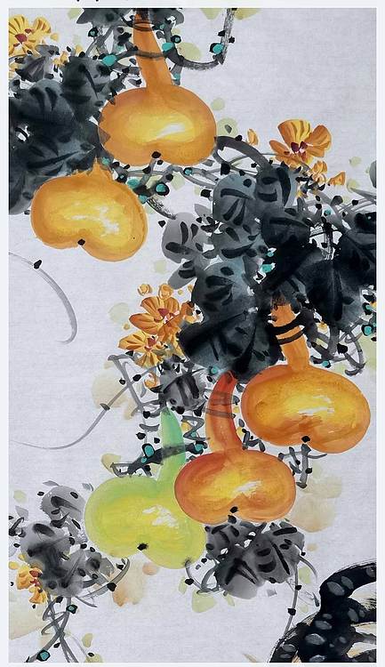 高晓林 (5292)国家一级美术师,江苏省美协会员《福禄吉祥》