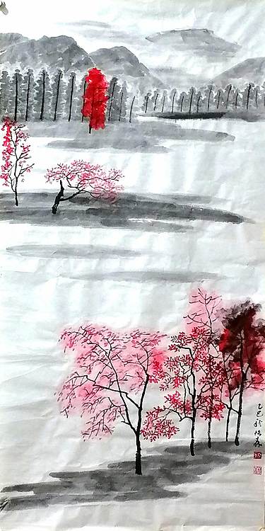 柴博森 《山水》