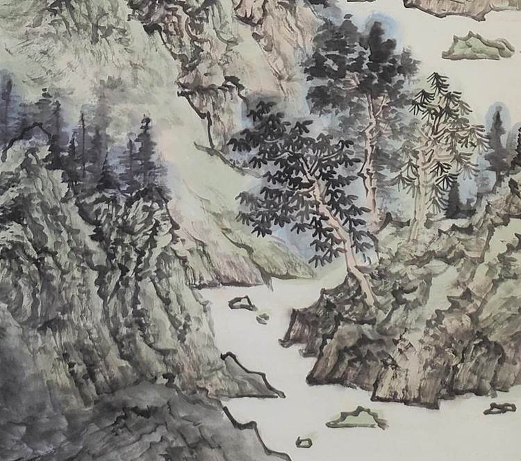 王汉翔 春山待渡