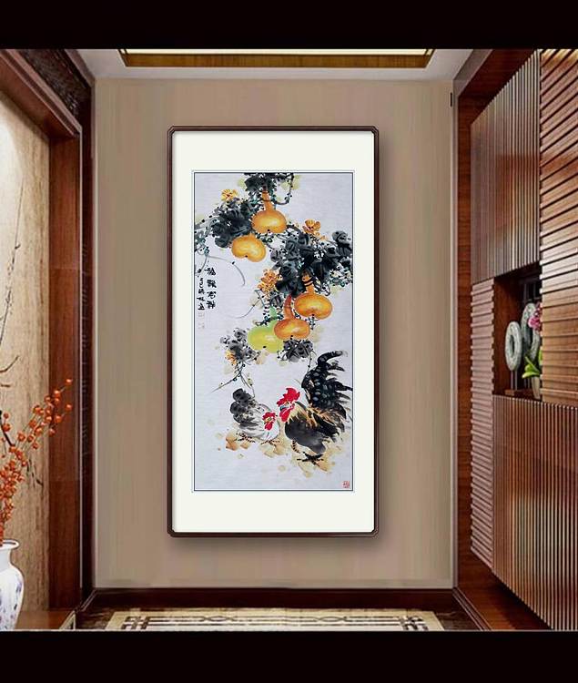 高晓林 (5292)国家一级美术师,江苏省美协会员《福禄吉祥》