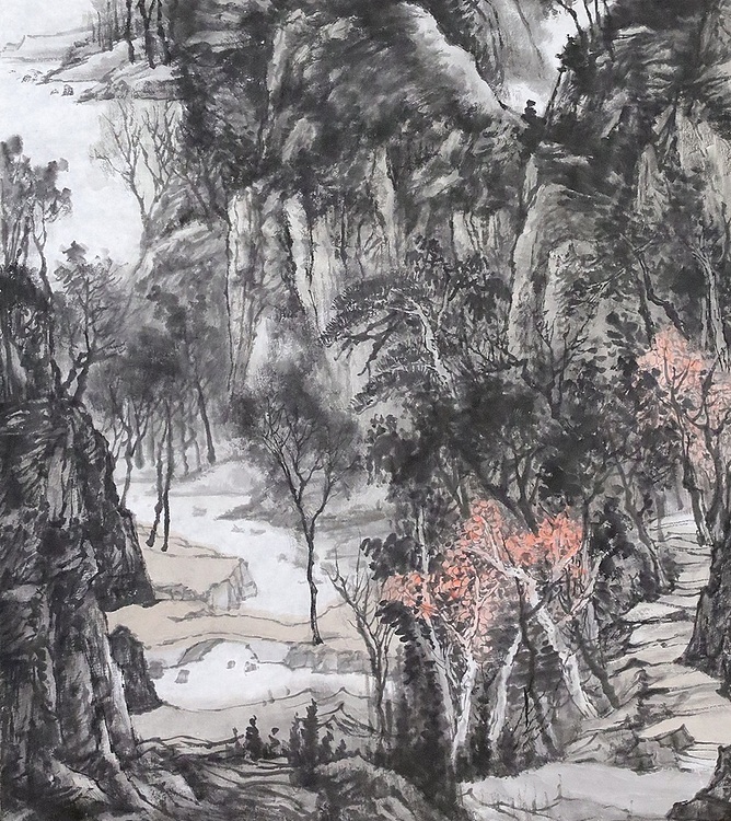 职业书画家 剑君 溪山清音