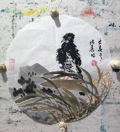 柴博森 《幽禽图》