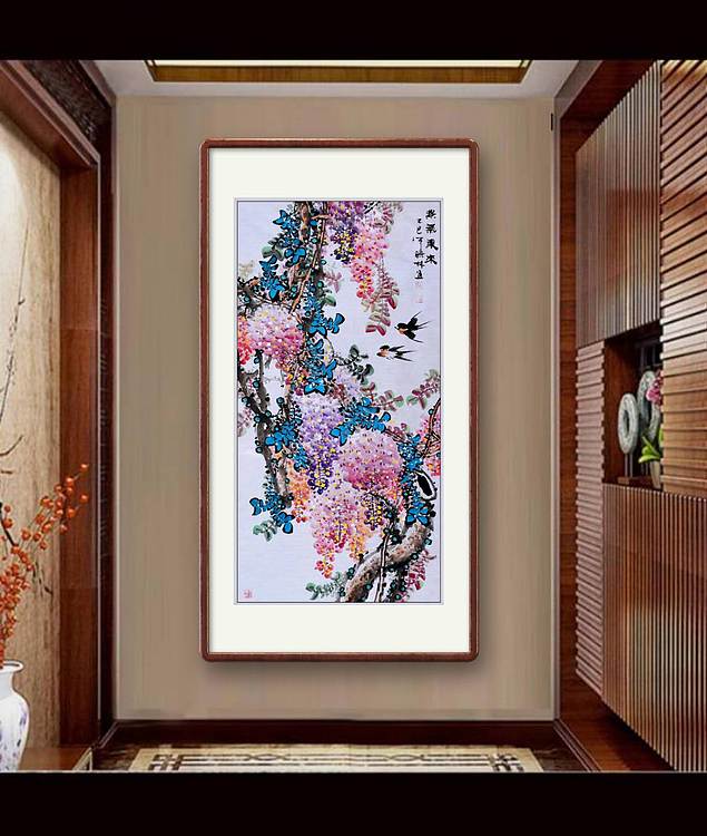 高晓林 （5322）国家一级美术师，江苏省美协会员《紫气东来》