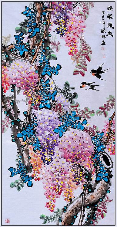 高晓林 （5322）国家一级美术师，江苏省美协会员《紫气东来》