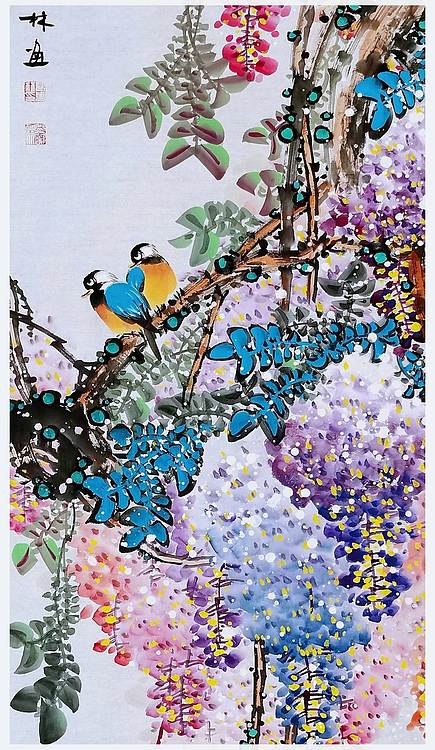 高晓林 （5323）国家一级美术师，江苏省美协会员《紫气东来》