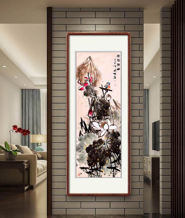 高晓林 （5326）国家一级美术师江苏省美协会员《荷韵清幽》