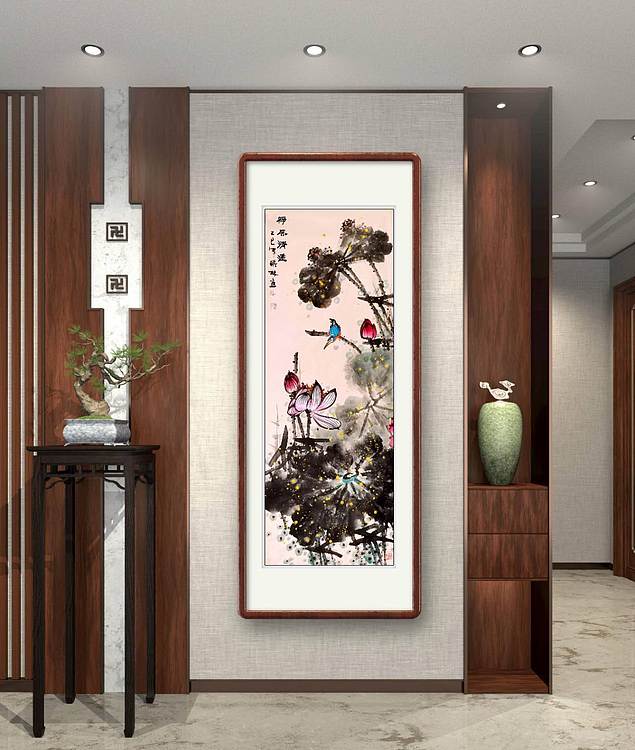 高晓林 （5327）国家一级美术师江苏省美协会员《荷风清远》