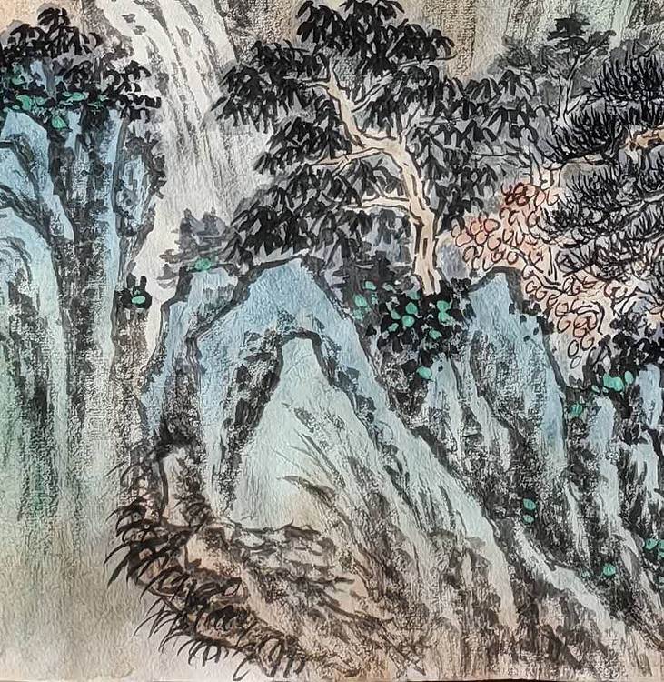 周植筠 苍岭鸣泉