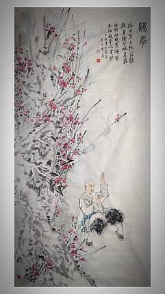 南山 中国美协会员周群（南山周君）功夫系列《鸡拳》